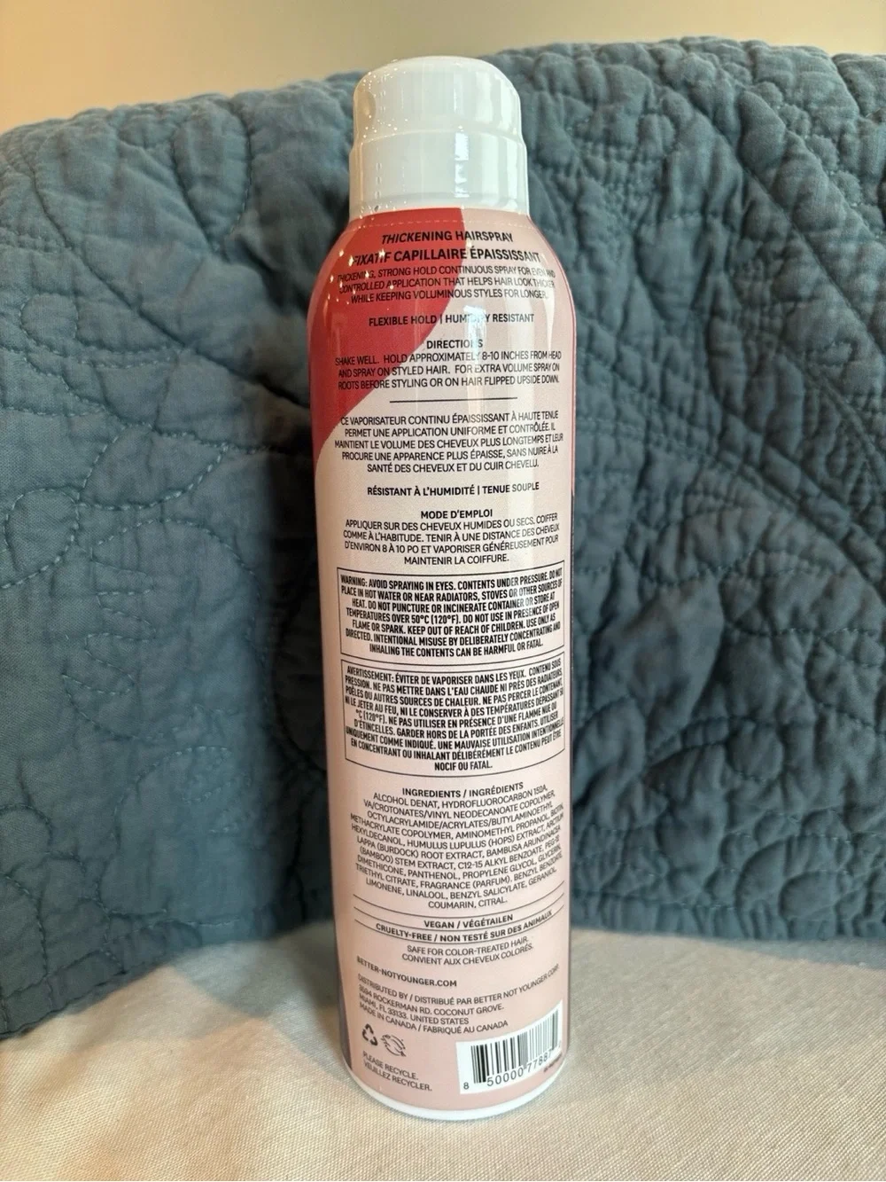 Better Not Younger Wake Up Call Thickening Hairspray High Hold 6 oz NEW
